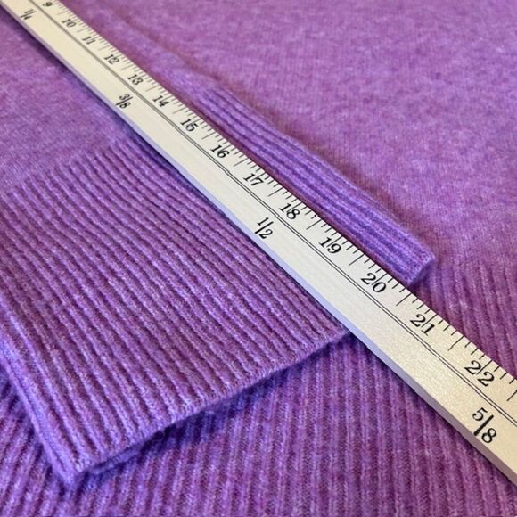 Elodie Wool Blend Crew Neck Split Hem Wide Sleeved Sweater Oversized Small - Picture 10 of 11